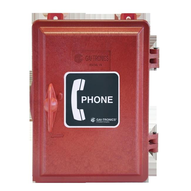 GAITronics 255003RD Red Weatherproof Telephone Enclosure
