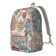 thumbnail image 2 of Lightweight Bohemian Style Backpack: Designed for Daily Use, This Durable Bag with a Front Pocket is Ideal for School, Commuting, and Vacation, a Wonderful Bohemian Gift, 2 of 5