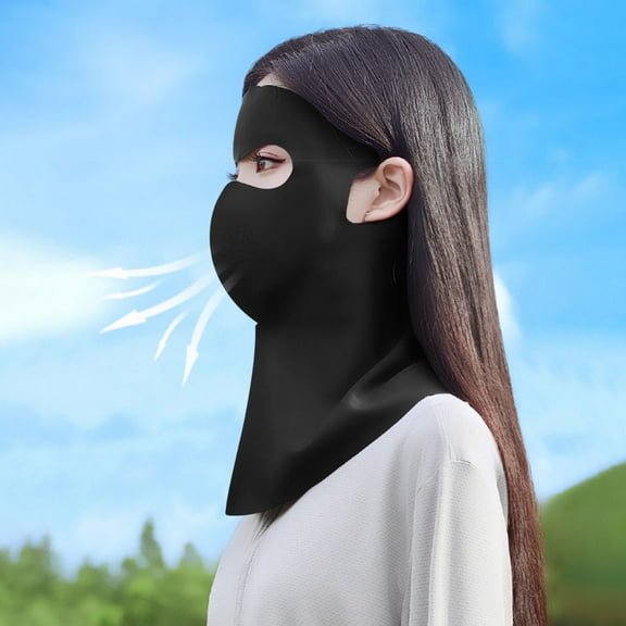 Sltwyw Full Face & Neck UV Protection Mask - Breathable Wide-Coverage Sun Mask for Outdoor Sports, Fishing, and Sun-Sensitive Skin