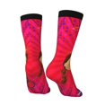 thumbnail image 4 of Super Why Adult Socks Casual Tube Socks Durable Comfort Calf Socks Soft Elastic Crew Socks 2 Black-1, 4 of 9