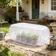 thumbnail image 5 of Aoznliie Large Plants Cover, Foldable Garden Netting for Sun Protection, 18x39 inch Reusable Frost Protection for Outdoor Potted Plants, White, 5 of 6