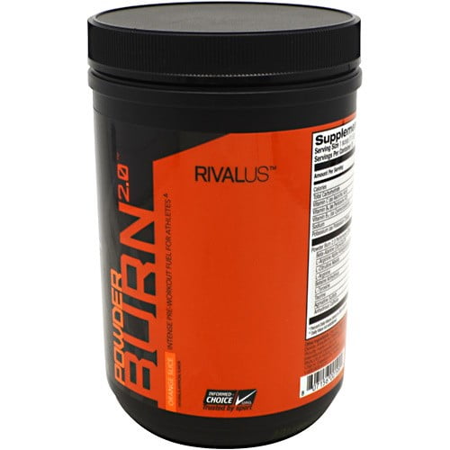 Rivalus Powder Burn 2.0 Pre-Workout - Orange, 403g - Walmart.com