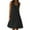 Black, variant on Summer Savings Sundresses for Women, Womens Summer Round Neck Print Sleeveless Beach Dress Sky Blue S