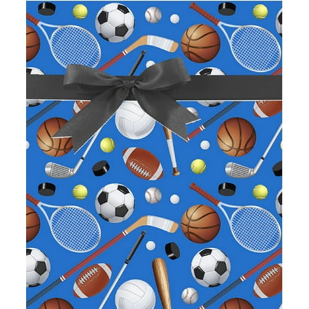 Sports Talk Birthday / Special Occasion Gift Wrap Wrapping Paper-16ft