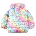 thumbnail image 5 of ATAIKU 1-6T Unicorn Winter Coats Puffer Padded Jacket for Toddler Girls Kids Light Outwear Cute Bear Ears with Hoods, 5 of 8