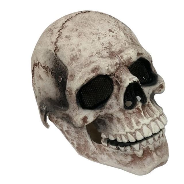 White Skull, Máscara de Craneo de Calavera Calaca, Máscaras de Calaveras de la Muerte Ideal para Halloween y Día de Muertos