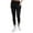 Black, variant on BLVB High Waisted Yoga Pants for Women Running Workout Mesh Leggings Side Pockets Stretch Athletic Tights