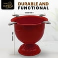 thumbnail image 6 of Stinky Cigar Tall Cigar Ashtray with 4 Stirrups, Red | Windproof Design with 4.25 inch Deep Bowl Ashtray for Indoor & Outdoor Use | Perfect Cigar Accessory for Aficionados & Home Decor, 6 of 14