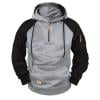 thumbnail image 2 of successthop Quarter Zip Pullover Men Long Sleeve with Pockets Color Block Sweatshirt, 2 of 7