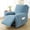 Blue, variant on Stretch Jacquard Recliner Chair Cover With Side Pockets Elastic Bottom Washable Soft Furniture Protector Anti-Slip Full Wrap Reclining Sofa Slipcover For Home Living Room