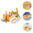 thumbnail image 4 of HONMEET Wooden Pounding Peg Workbench Toy for Kids Safe Durable and Educational Assorted Color, 4 of 8