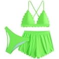thumbnail image 2 of Trajes de baño para mujer Traje de baño de tres piezas para mujer con cordón Traje de baño de dos piezas para playa Trajes de baño para mujer Trajes de baño para mujer Trajes de baño de moda de playa, 2 of 8