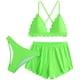 thumbnail image 2 of Trajes de baño para mujer Traje de baño de tres piezas para mujer con cordón Traje de baño de dos piezas para playa Trajes de baño para mujer Trajes de baño para mujer Trajes de baño de moda de playa, 2 of 8