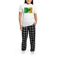 thumbnail image 5 of CafePress - Shamrock Ireland Flag Women's Light Pajamas - Women's Short Sleeve Print T-Shirt and Pants Light Cotton Pajama Set, 5 of 7