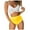 White, variant on BONIXOOM One Piece Swimsuit Women Underwire Elastic Printed Two-Piece Sets High Cut Summer Swimwears on Clearance Multicolor Size 8