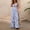 Blue, variant on Women's Vertical Stripe Twist Front Cutout Jumpsuit – Spaghetti Strap High Waist Wide Leg Romper Casual Vacation Pink,S