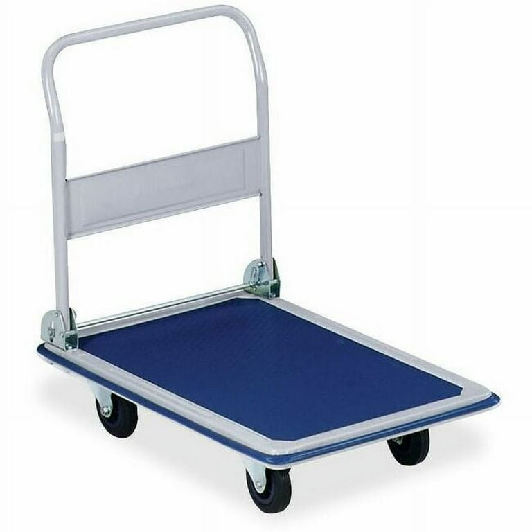 Sparco Folding Platform Truck - Tubular Handle - 660 lb Capacity - Steel, Polyvinyl Chloride (PVC) - x 24.8 Sparco Folding Platform Truck - Tubular Handle - 660 lb Capacity - Steel, Polyvinyl Chloride (PVC) - x 24.8