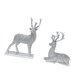 thumbnail image 5 of Estatua de reno, figuritas de ciervo, decoración divertida para escritorio, estatua de alce y ciervo de resina Plata, 5 of 9