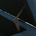 thumbnail image 2 of GDF Studio Charleston Contemporary Button Tufted Storage Ottoman Bench, Dark Blue Fabric, 2 of 6