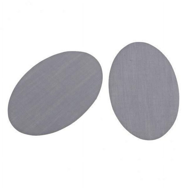 Paquete de 2-4 1 par de parches ovalados para planchar/coser, apliques de costura para reparación de codo y , color gris 2 piezas