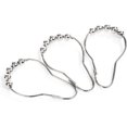 thumbnail image 4 of Anillos decorativos para cortina de ducha, juego de 12, acero inoxidable resistente, acabado negro mate, rodamientos de bolas de deslizamiento suave, fácil de usar, resistente al óxido, versátil para, 4 of 7