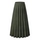 thumbnail image 4 of Falda larga fluida de gasa blanca para mujer: falda boho de verano con cintura elástica y pliegues en línea A, tejido de poliéster, tallas S-XXL, 4 of 4