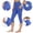 #New-Blue, variant on PFRNLF Capri Leggings for Women Summer Stretch High Waisted Soft Casual Workout Yoga Pants with Pockets