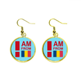 thumbnail image 1 of Boucles d'Oreilles Pendantes art Déco Mode Femme, 1 of 3