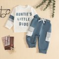 thumbnail image 2 of TOWED22 Infant Baby Boys Fall Outfit Pants Sets Long Sleeve 3 6 12 18 24 Months 2 3 4 5T Toddler Boy Pullover Pants(Blazer,6-12 M), 2 of 5