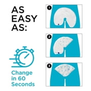 QuickChange Men’s Overnight Adult Incontinence Wrap (Pad), Maximum Absorbency, Holds 17oz Dry to the Touch, Disposable, Fragrance Free, One Size Fits All, Catheter Replacement, 35 Count (35)