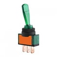thumbnail image 3 of SPST, Red Green Blue Orange 3 Pin Toggle Switch  For Trucks For Cars For Boats, 3 of 8