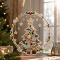 thumbnail image 4 of 2026 Christmas Home Party Decoration Acrylic Christmas Art Hanging Ornament Suitable For Windows Doors Or Walls A Festive Decorative For The Home Entryway Christmas Celebration Party Supplies, 4 of 5