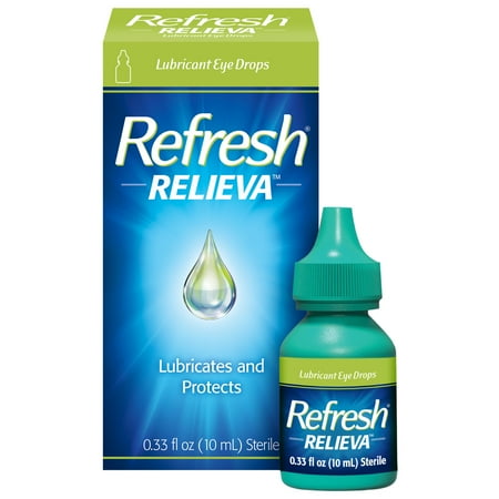 Refresh Relieva Lubricant Eye Drops, Lubricates & Protects Dry Eyes, 0.33 FL OZ