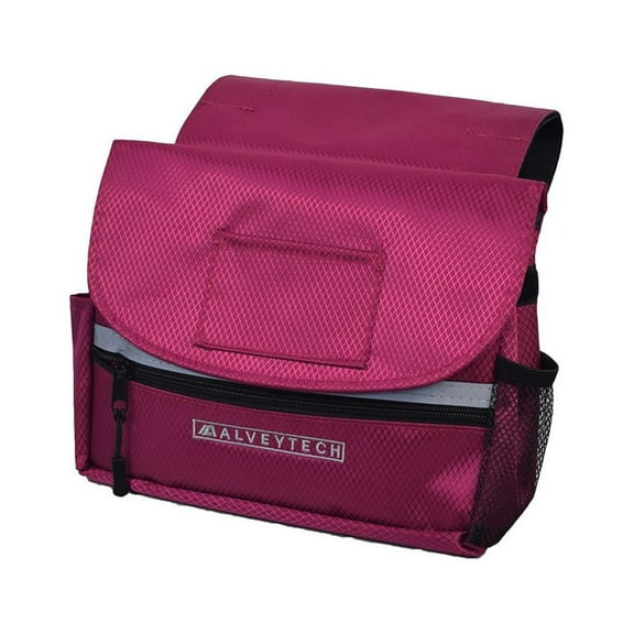 AlveyTech Saddle Bag for Mobility Scooter, Wheelchair, and Power Chair (Small, Berry) - Accessories
