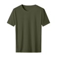 thumbnail image 4 of Dagaeig Casual Breathable Tee for Men Lightweight Thin Solid Color T Shirts Comfortable Basic Short Sleeve Shirt, 4 of 6