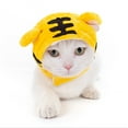 thumbnail image 3 of Ludlz Kitten Cartoon Animal Shaped Soft Cute Cat Headgear Dog Cross Tied Wear Pet Hat, 3 of 7