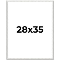 28x35 Frame White Real Wood Picture Frame Width 0.75 inches | Interior Frame Depth 0.5 inches |