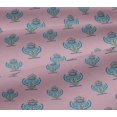 thumbnail image 5 of oneOone Georgette Viscose Fabric Leaves & Floral Block Print Sewing Fabric BTY 42 Inch Wide, 5 of 5
