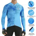 thumbnail image 4 of X-TIGER - Maillot de ciclismo de manga larga para otoño, color negro, para ciclismo de montaña, para adultos, con 4 bolsillos traseros, 4 of 5