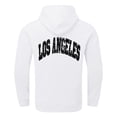 thumbnail image 6 of CUSTG Mens Autumn Winter Back Letter Printing Letter Oversize Loose Plus Size Hooded Pullover Sweatshirt Tops Long Sleeve Everyday Basic Streetwear, 6 of 7