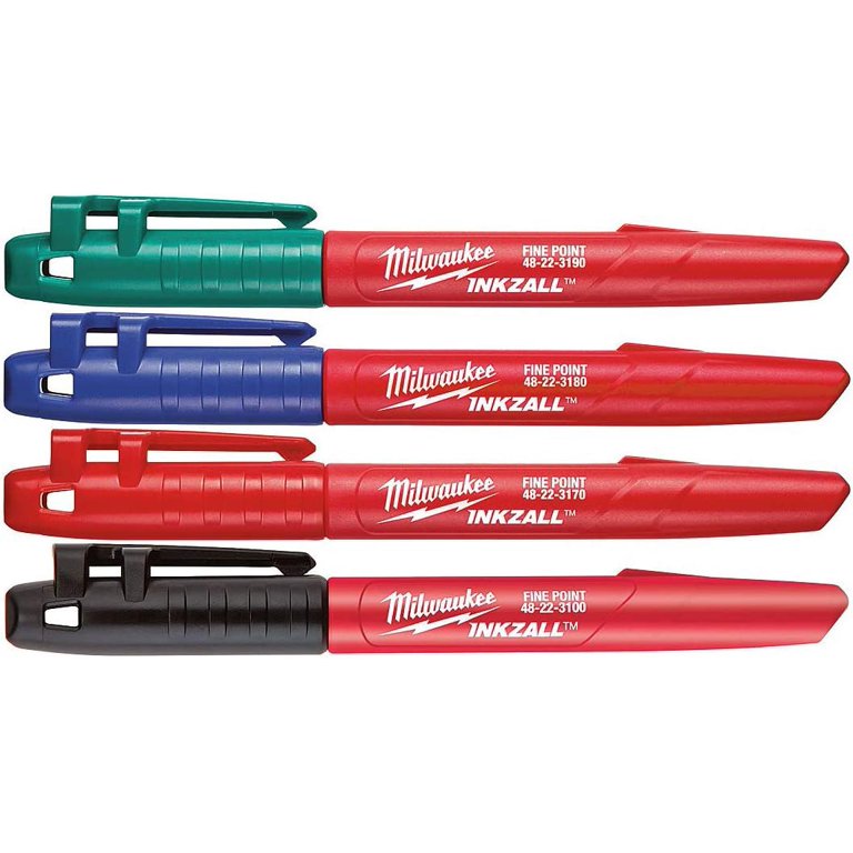 Milwaukee 48-22-3106 INKZALL Fine Point Colored Markers