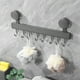 thumbnail image 5 of BRIGHTFUFU Gancho de ventosa para cocina, resistente, para colgar en la pared, con 8 ganchos para utensilios, para ollas, sartenes y toallas., 5 of 7