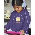 thumbnail image 2 of Cute Baby Giraffe Face Hoodie Juniors -Image by Shutterstock,  Small, 2 of 4