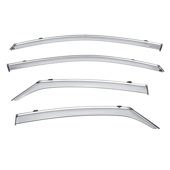 Wellvisors Side Window Visors Deflectors Rain Guards With Chrome Trim for 2013-2018 Toyota Avalon 3-847TY050