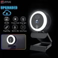 thumbnail image 2 of 4k  With Fill Light, 2k/1080p Autofocus USB Camera With Microphone, Rotatable Webcam For Streaming, Video Conferencing, 2 of 6
