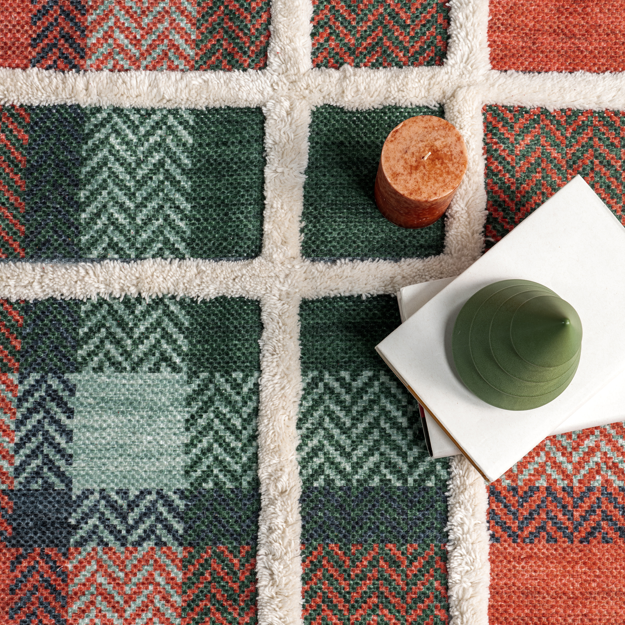 nuLOOM Clara High-Low Tartan Plaid Area Rug, 8' x 10', Hunter Green
