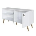 thumbnail image 4 of Manhattan Comfort Amber 53.7" TV Stand with Faux Leather Handles in White, 4 of 10