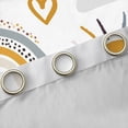 thumbnail image 4 of Manfei Boho Rainbow Sun Black Out Curtains,Graffiti Artistic Curtains Pack of 2 (42x63 Each),Brown White Bedroom Curtains For Girl Boys,Breathable Home Decor, 4 of 6