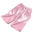 thumbnail image 3 of Asxite Plus Size Womens Pajamas Pants Casual Breathable Ice Silk Solid Loose Cropped Sleepwear, 3 of 6