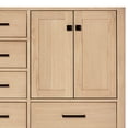 thumbnail image 6 of ARIEL Cambridge 72 Inch Double Rectangle Sink Bathroom Vanity With Carrara White Quartz Countertop 1.5 Inch Edge In Oak, 6 of 7